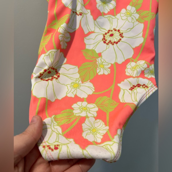 Janie and Jack Floral Ruffle Swimsuit Toddler Girl 2T - Picture 6 of 6